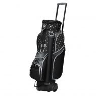 RJ Sports Wheeled Spinner Polka Dot Cart Bag