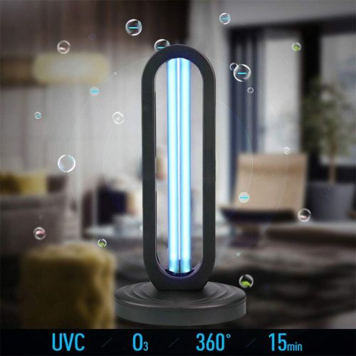  R-LOMU UV Light Sanitizer Deodorizer for Odor Room Air Freshener Disinfection Light Germicidal lamp Ozone Sterilizer lamp (Remote Control) 99.99% Sterilization Rate 38W 110 V