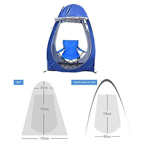  RLQ Pop-Up Sports Tent, Single Foldable Double-Door Double-Window Double Zipper Sports Portable Shelter, Perfect for Catching All The Outdoor Sports Action Include Fishing Soccer