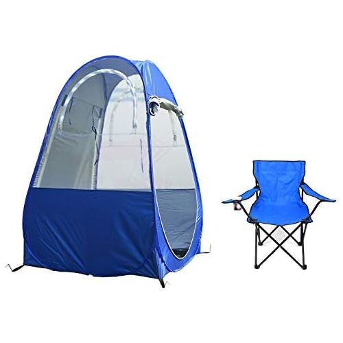  RLQ Pop-Up Sports Tent, Single Foldable Double-Door Double-Window Double Zipper Sports Portable Shelter, Perfect for Catching All The Outdoor Sports Action Include Fishing Soccer