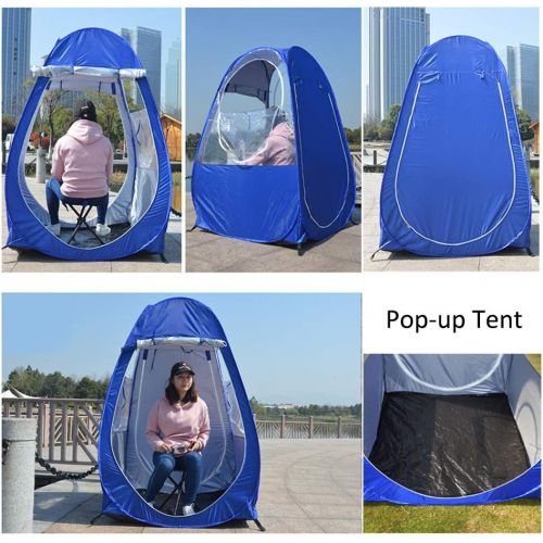  RLQ Pop-Up Sports Tent, Single Foldable Double-Door Double-Window Double Zipper Sports Portable Shelter, Perfect for Catching All The Outdoor Sports Action Include Fishing Soccer