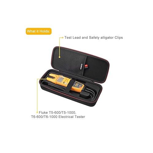  RLSOCO Hard Case for Fluke T5-1000/ T5-600/ T6-600/ T6-1000 Electrical Voltage, Continuity and Current Tester