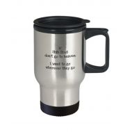 /RLTSourceDesigns Shih tzu travel coffee mug if shih tzus dont go to heaven dog lover coffee mug