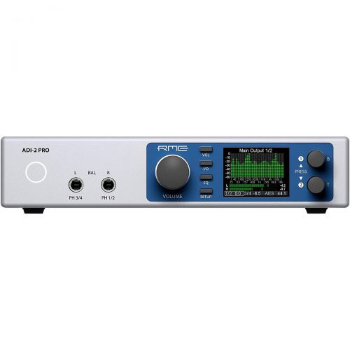  RME},description:The ADI-2 Pro offers balancedunbalanced analog IOs, double Extreme Power headphone outputs, SteadyClock III, 4-stage hardware input and output level control, DSP