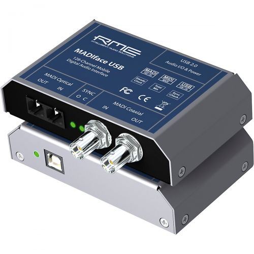  RME},description:The compact MADIface USB provides MADI IO over USB 2.0 while supporting the formats full 64 channels for recording and playback, under Mac and Windows. Both input