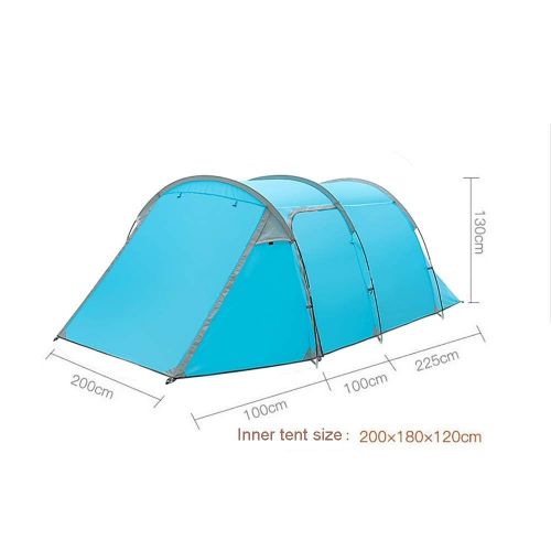  RMXMY Zelt im Freien automatische 3-4 Personen Familie Regen Camping Zelt im Freien dick und langlebig Oxford Tuch vorne und hinten Lueftung Design