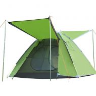 RMXMY Outdoor Automatic Camping Pop-up Tent Waterproof Quick-Opening Tents 4 Person Canopy with Carrying Bag Easy to Set up Green