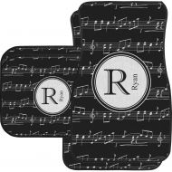 RNK Shops Musical Notes Car Floor Mats Set - 2 Front & 2 Back (Personalized)