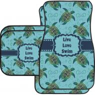 RNK Shops Sea Turtles Car Floor Mats Set - 2 Front & 2 Back (Personalized)