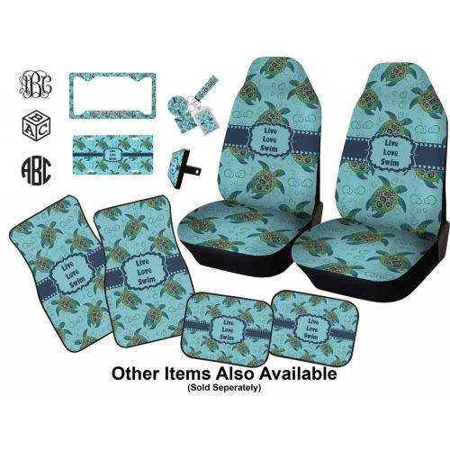  RNK Shops Sea Turtles Car Floor Mats Set - 2 Front & 2 Back (Personalized)