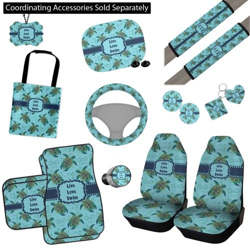  RNK Shops Sea Turtles Car Floor Mats Set - 2 Front & 2 Back (Personalized)