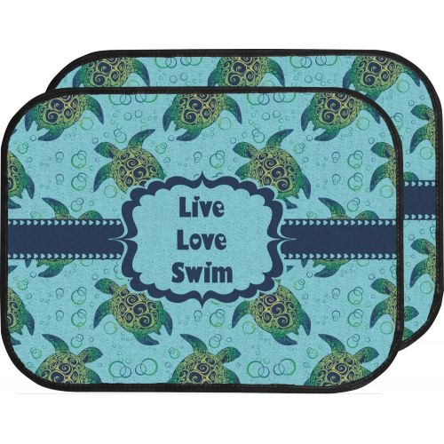  RNK Shops Sea Turtles Car Floor Mats Set - 2 Front & 2 Back (Personalized)