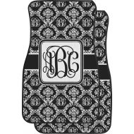 RNK Shops Monogrammed Damask Car Floor Mats (Front Seat) (Personalized)