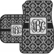 RNK Shops Monogrammed Damask Car Floor Mats Set - 2 Front & 2 Back (Personalized)