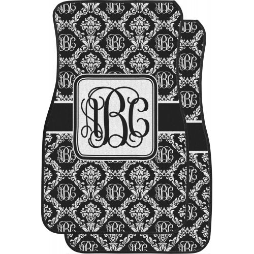  RNK Shops Monogrammed Damask Car Floor Mats Set - 2 Front & 2 Back (Personalized)