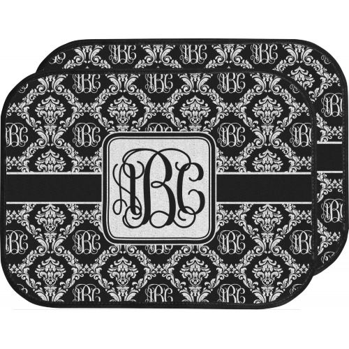  RNK Shops Monogrammed Damask Car Floor Mats Set - 2 Front & 2 Back (Personalized)