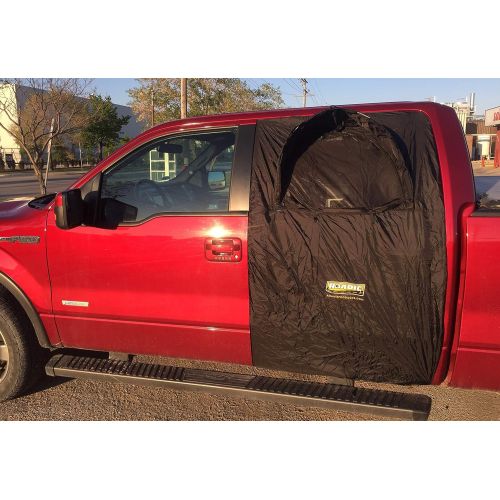  ROADIE- The OVERNIGHTER SUV Window Tent with Bug Screen and Retractable Awning ? Great for Camping in an SUV. (Patented)