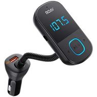 [아마존베스트]ROAV Anker Roav SmartCharge T1, Bluetooth FM Transmitter for Car, Audio Adapter and Receiver with Big LED Display, PowerIQ 2.0, Hands-Free Calling, and AUX Output, Compatible with Quick