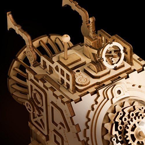  [아마존 핫딜] [아마존핫딜]ROBOTIME Wooden 3D Puzzle Robot Space Vehicle Craft Kit DIY Music Puzzle Box