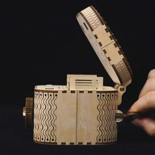  [아마존베스트]ROBOTIME 3D Wooden Treasure Box Puzzle Unique Model Kits to Build Mechanical Engineering Kits Great Birthday for Adults and Children Age 14+