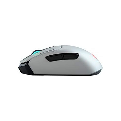  ROCCAT Kain 202 PC Gaming Wireless Mouse, AIMO RGB Lighting, 16,000 DPI Optical Owl-Eye Sensor, Ergonomic USB Computer Mouse, Claw Grip, Long Lasting Battery Life, Titan Scroll Whe