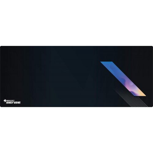  ROCCAT Sense Vital Force XXL PC Gaming Mousepad High Precision, Non Slip Back, Extended Keyboard Desktop Mouse Pad with Stitched Edges, Smooth, 2mm Thickness, Black