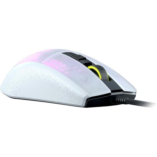  ROCCAT Burst Pro PC Gaming Mouse, Optical Switches, Super Lightweight Ergonomic Wired Computer Mouse, RGB Lighting, Titan Scroll Wheel, Bionic Shell, Claw Grip, Owl-Eye Sensor, 16K