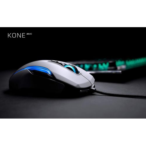  ROCCAT Kone AIMO PC Gaming Mouse, Ergonomic Performance Wired Computer Mouse, RGB Lighting, LED Illumination, High Precision, 100 to 16.000 DPI Optical Owl-Eye Sensor, 23 Programma