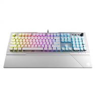ROCCAT Vulcan 122 Mechanical PC Tactile Gaming Keyboard, Titan Switch, AIMO RGB Backlit Lighting Per Key, Detachable Palm/Wrist Rest, Anodized Aluminum Top Plate, Full Size, White/