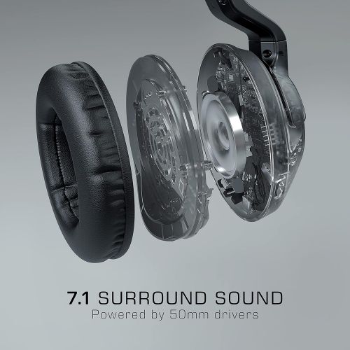  [아마존베스트]ROCCAT Elo 7.1 Air Wireless Surround Sound RGB Gaming Headset, Black
