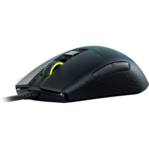  [무료배송]ROCCAT Burst Pro Lightweight Optical Gaming Mouse with 16K DPI Optical Owl-Eye Sensor, Optical Switches, ROCCAT Titan Wheel, 68 gram weight - Black