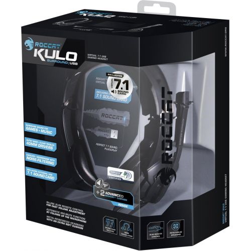  ROCCAT KULO Virtual 7.1 Surround Sound USB Gaming Headset, Black