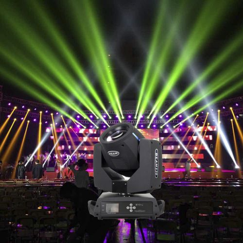  ROCCER Roccer 4Pcslot With Flight Case DMX 1620 Channels 7R Sharpy Beam 230W Moving Head Light Black For Wedding Christmas Birthday DJ Disco KTV Bar Event Party Show (4Pcs With Flight C