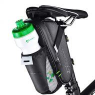 ROCKBROS Bike Saddle Bags with Water Bottle Pouch Waterproof Bike Bags Under Seat Pack for Mountain Road Saddle Bag Bicycles Storage Bag