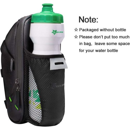  ROCKBROS Bike Saddle Bags with Water Bottle Pouch Waterproof Bike Bags Under Seat Pack for Mountain Road Saddle Bag Bicycles Storage Bag