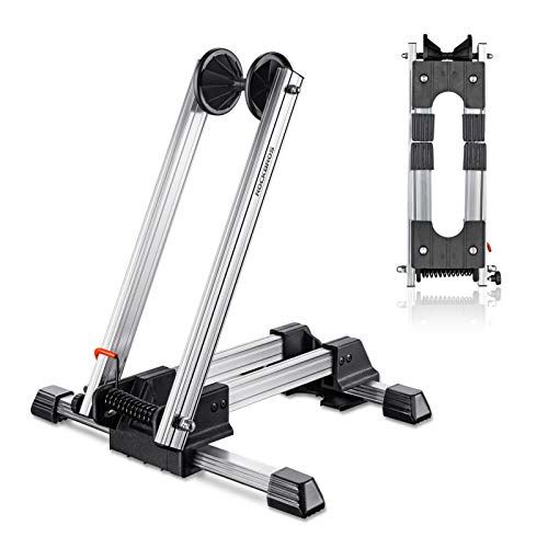  자전거 정비 공구 수리ROCKBROS Foldable Bike Stand Floor Alloy Bicyle Stand Folding Indoor Parking Wheel Holder Fit 20”-29”