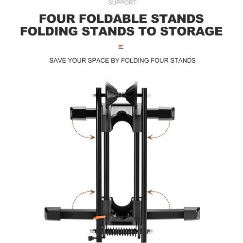  자전거 정비 공구 수리ROCKBROS Foldable Bike Stand Floor Alloy Bicyle Stand Folding Indoor Parking Wheel Holder Fit 20”-29”