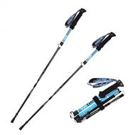 ROCK-FEATHER Trekking Poles Collapsible Lightweight Carbon Alloy High Strength Wear Resistance Suitable for Mens Womens Comfortable with Shock-Absorbent,2PCS,Accessories&Carry Bags