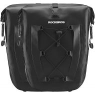 ROCKBROS Bike Panniers Waterproof Bike Rear Rack Bag Max 30L Large Capacity Bike Rear Panniers for Cycling Traveling Commuting