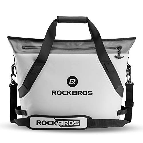  ROCKBROS Soft Cooler Portable Large Beach Cooler 36 Can Leak Proof Soft Sided Cooler Insulated Soft Pack Cooler Waterproof for Beach, Camping, Fishing, Floating, Outdoor Activities