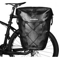 ROCKBROS Bike Pannier Waterproof 27L Large Capacity Bike Bag Rear Rack Bicycle Pannier Bag Waterproof for Grocery Touring Cycling