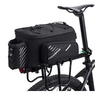 ROCKBROS Bike Trunk Bag Bicycle Rack Rear Carrier Bag Commuter Bike Luggage Bag Pannier with Rain Cover