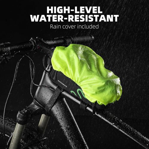  ROCKBROS Bike Frame Bag Bike Phone Mount Bag Bicycle Phone Holder with Side Bags Bike Top Tube Bag for Cycling Mountain Road Bike Pouch Accessories Storage Bag