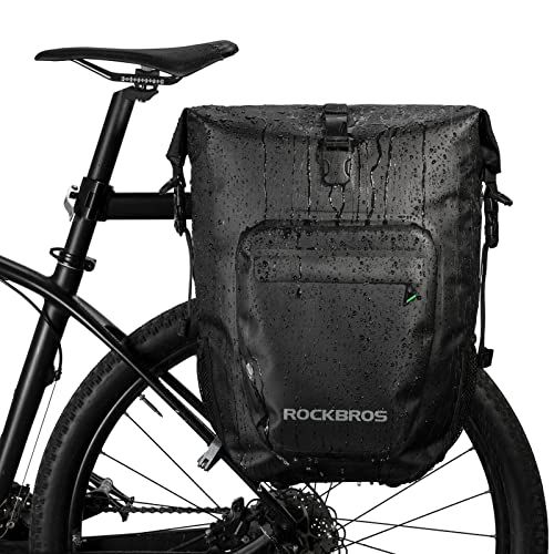  ROCKBROS Bike Pannier&Rack Trunk Waterproof Bag And Commute Cargo Grocery Bag With Shoulder Strap For Bicycles Rear Rack With Durable For Bike Cycling Bike Trunk Easy To Install Fo