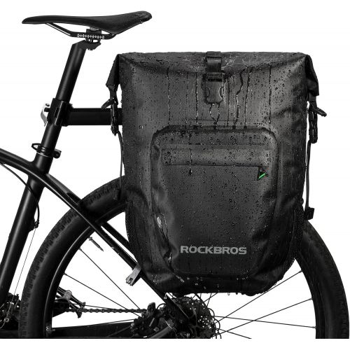  ROCKBROS Bike Pannier&Rack Trunk Waterproof Bag And Commute Cargo Grocery Bag With Shoulder Strap For Bicycles Rear Rack With Durable For Bike Cycling Bike Trunk Easy To Install Fo