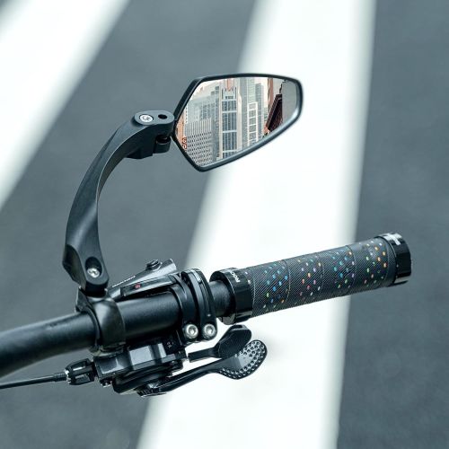  ROCKBROS Bike Rear View Mirror Handlebar Bike Mirror Mountain Road Bike Bicycle Mirrors for e-bike Cycling Bike Accessories