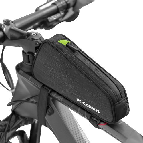  ROCKBROS Top Tube Bike Bag Bike Frame Bag Bicycle Bag Bike Pouch Pack Cycling Accessories for Road Mountain Bike Compatible with iPhone 11 XS Max XR Fit 6.5”