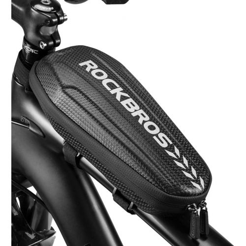  ROCKBROS Top Tube Bike Bag Bike Front Frame Bag EVA Bicycle Bag Bike Accessories Pouch Storage Pack Water Resistant Bike Phone Bag Below 6.2/6.5 for Mountain Road Bike