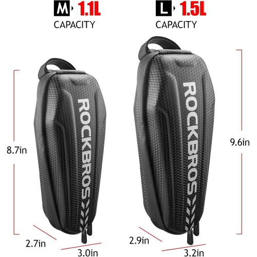  ROCKBROS Top Tube Bike Bag Bike Front Frame Bag EVA Bicycle Bag Bike Accessories Pouch Storage Pack Water Resistant Bike Phone Bag Below 6.2/6.5 for Mountain Road Bike