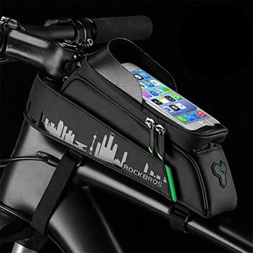  ROCKBROS Bike Accessories Bag Phone Mount with Storage Waterproof Phone Holder for Bike Specialized Bike Saddle Bag Top Frame Handlebar Bicycle Accessory